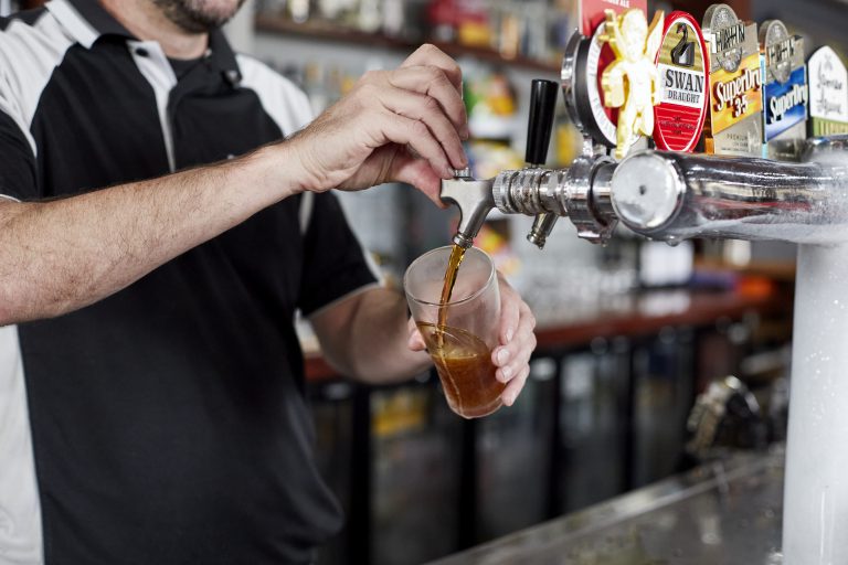 Pouring Beer at Brunswick Tavern