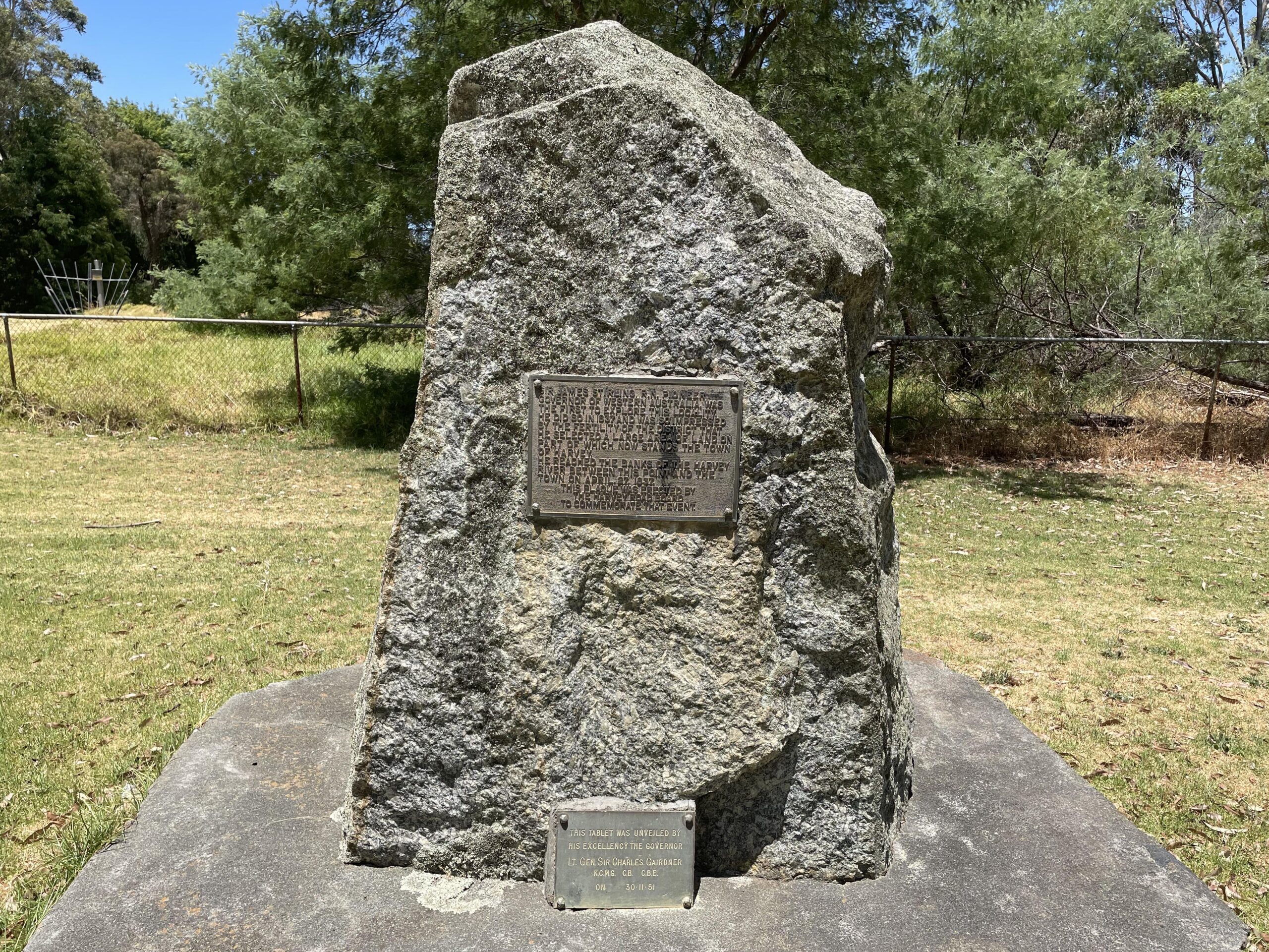 Image of the Sir James Stirling Commemorative Plaque